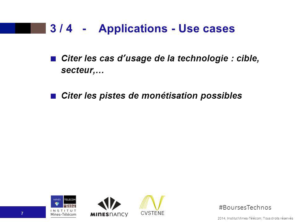 3 / 4 - Applications - Use cases