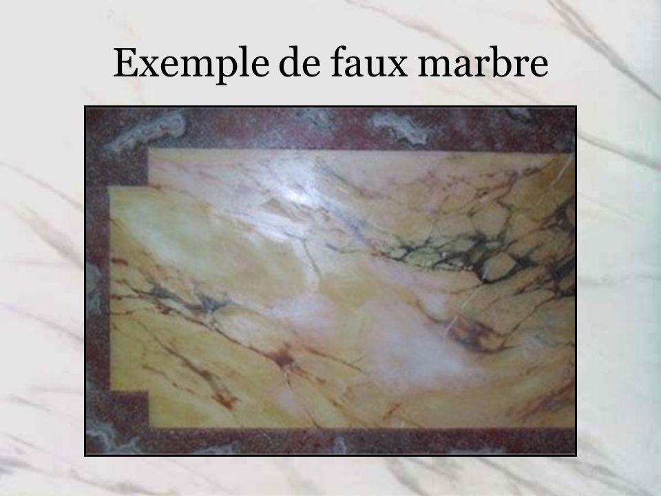 Exemple de faux marbre
