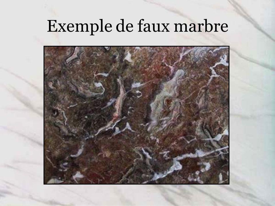 Exemple de faux marbre