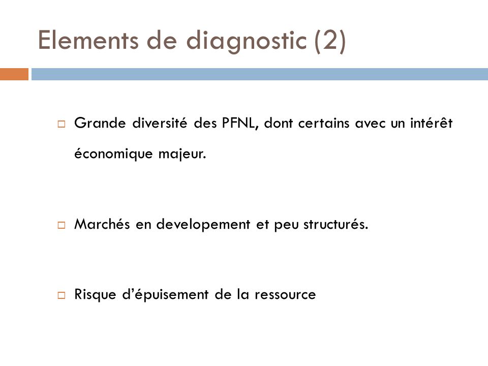 Elements de diagnostic (2)