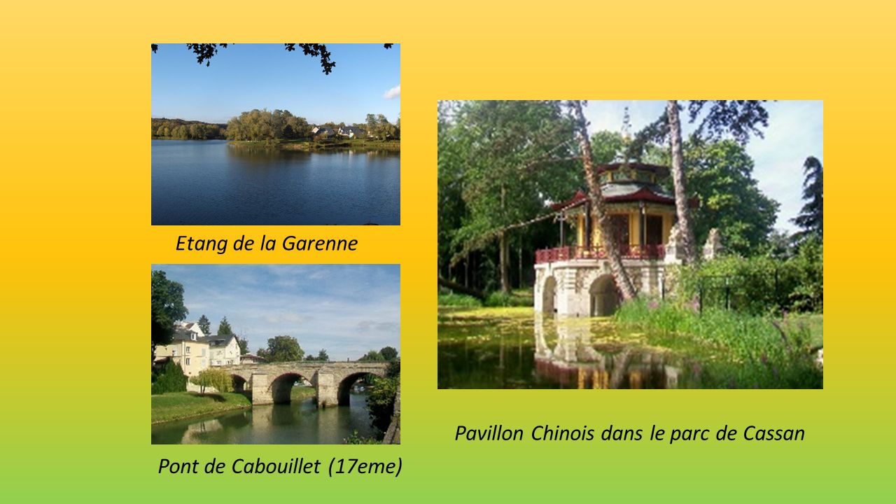 Etang de la Garenne Pavillon Chinois dans le parc de Cassan Pont de Cabouillet (17eme)