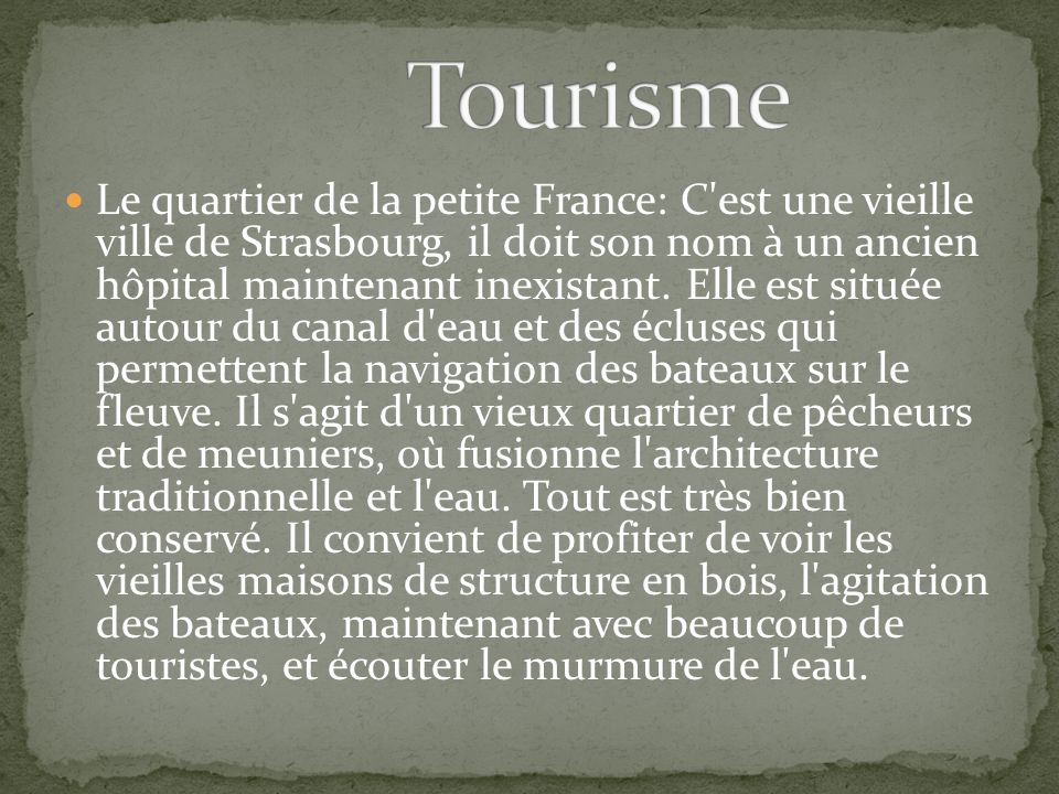 Tourisme