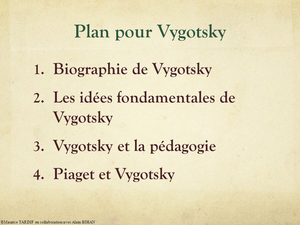 Plan pour Vygotsky Biographie de Vygotsky