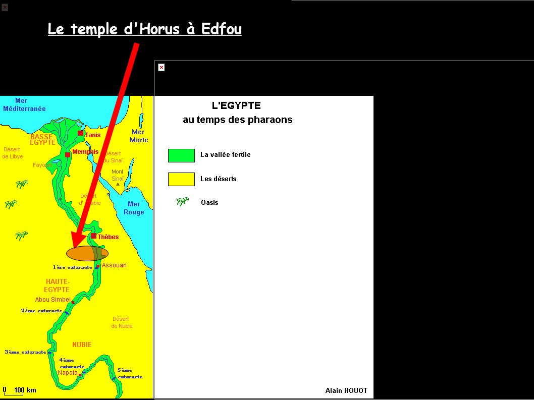 Le temple d Horus à Edfou