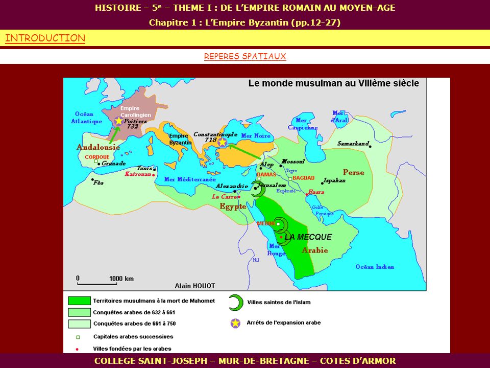INTRODUCTION HISTOIRE – 5e – THEME I : DE L’EMPIRE ROMAIN AU MOYEN-AGE