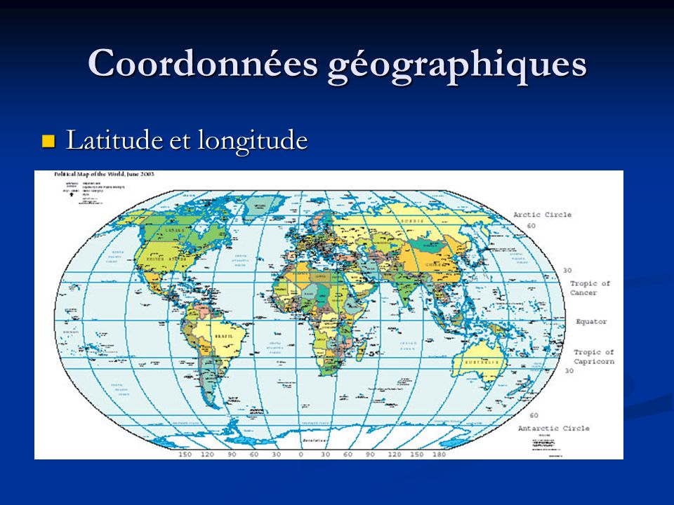 Coordonnées géographiques