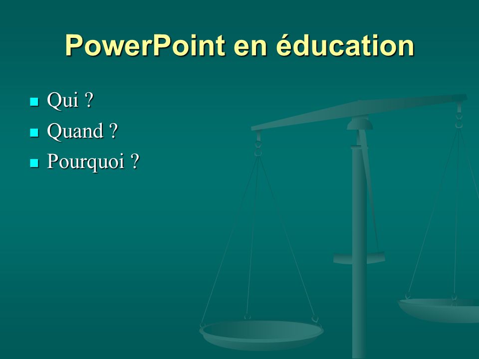 PowerPoint en éducation