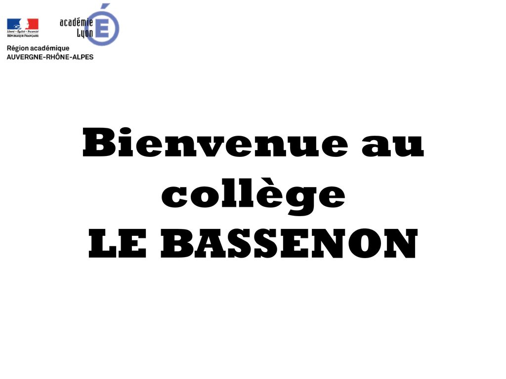 Bienvenue au collège LE BASSENON