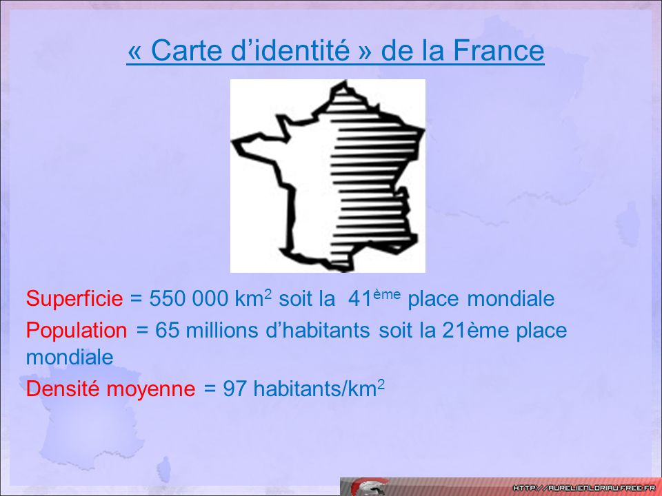 « Carte d’identité » de la France