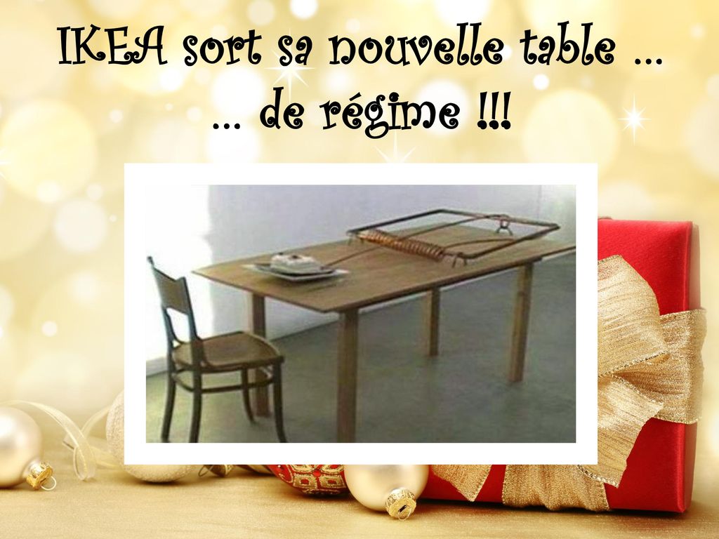 IKEA sort sa nouvelle table …