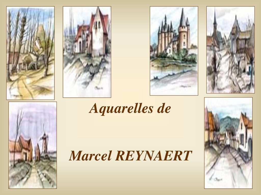Aquarelles de Marcel REYNAERT