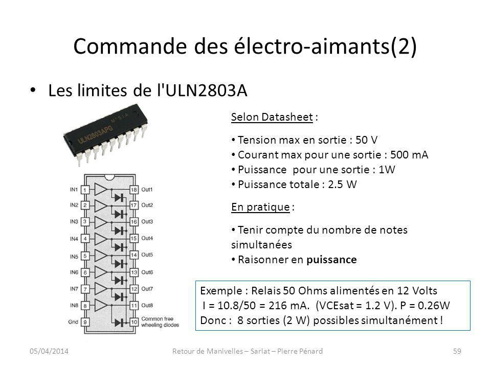 Commande des électro-aimants(2)