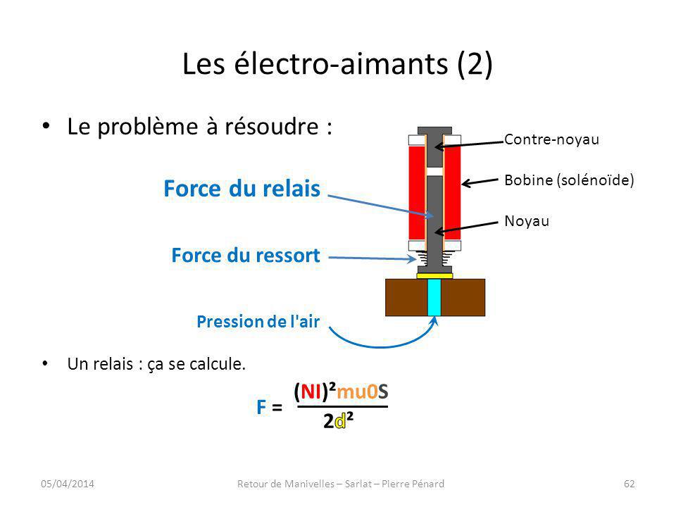 Les électro-aimants (2)