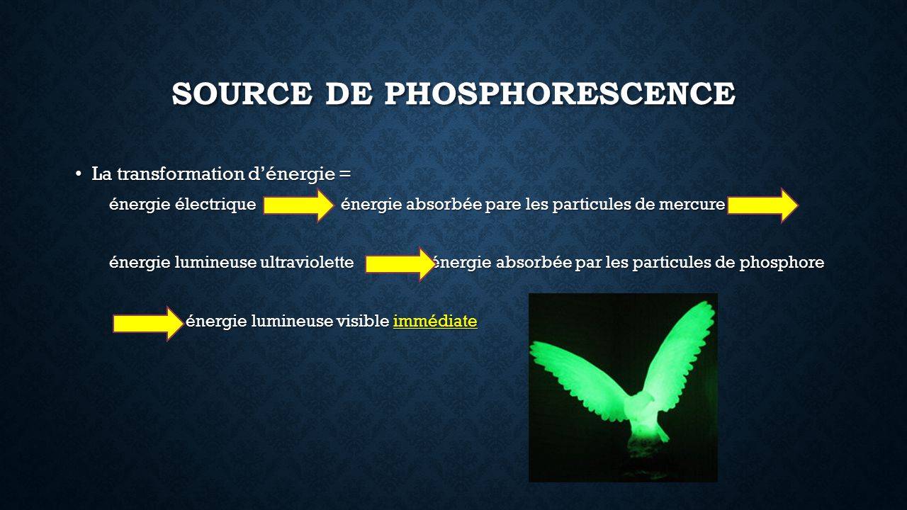 Source de phosphorescence