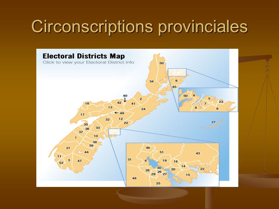 Circonscriptions provinciales