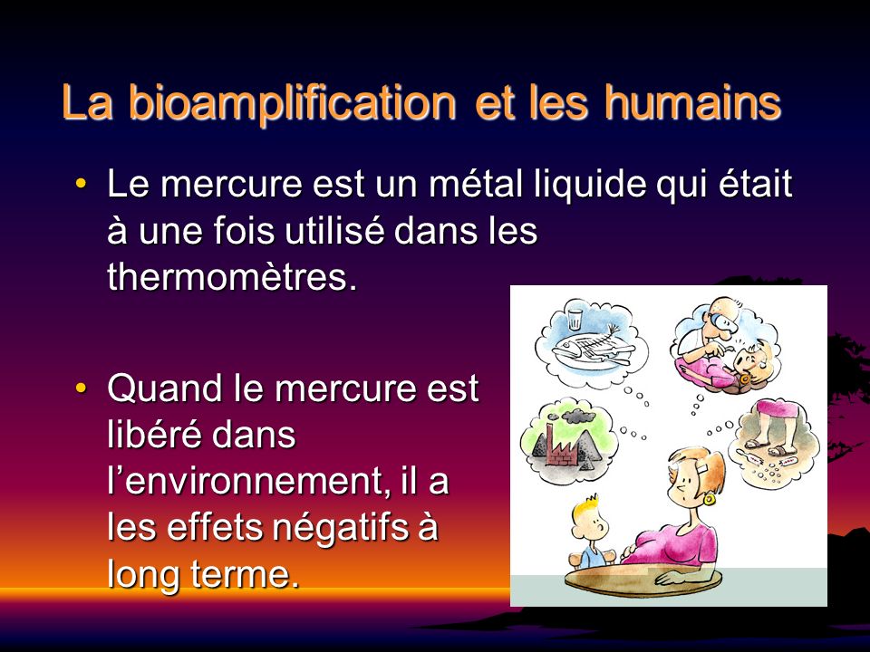 La bioamplification et les humains