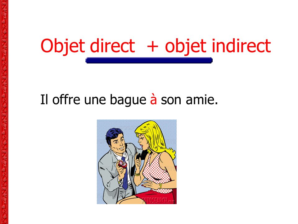 Objet direct + objet indirect