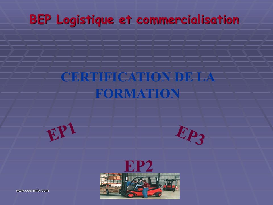 BEP Logistique et commercialisation