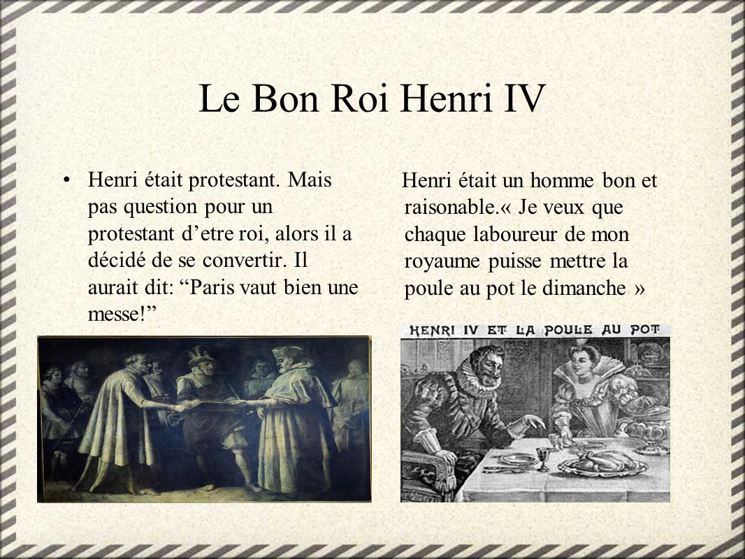 Le Bon Roi Henri IV