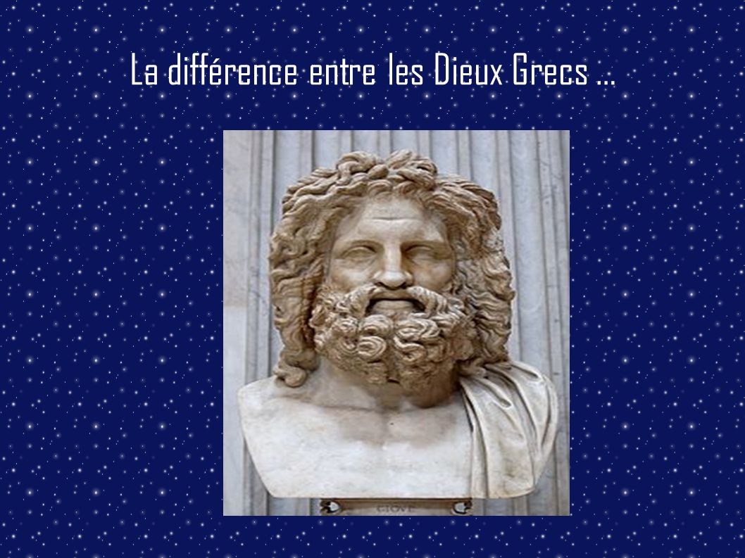 La différence entre les Dieux Grecs …