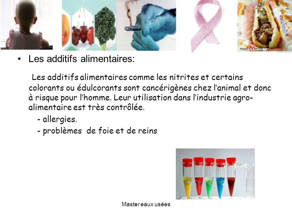 Les additifs alimentaires:
