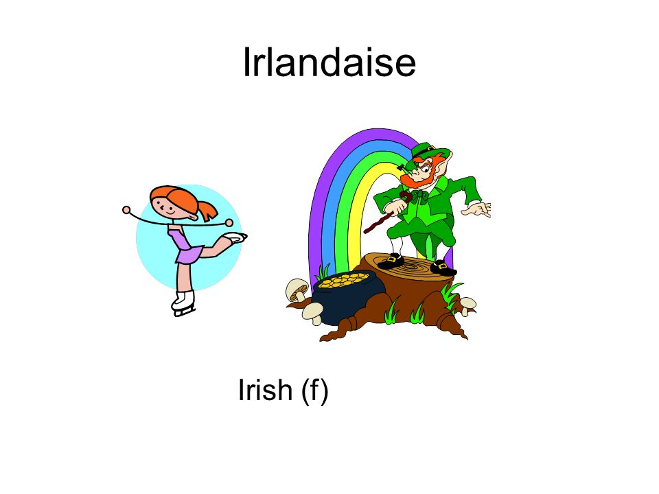 Irlandaise Irish (f)