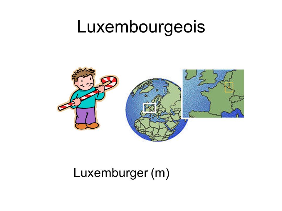 Luxembourgeois Luxemburger (m)