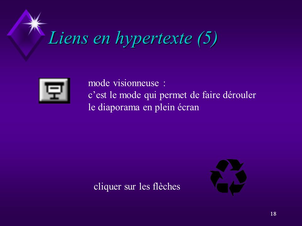 Liens en hypertexte (5) mode visionneuse :