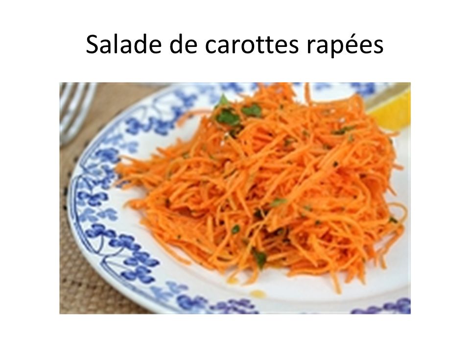 Salade de carottes rapées