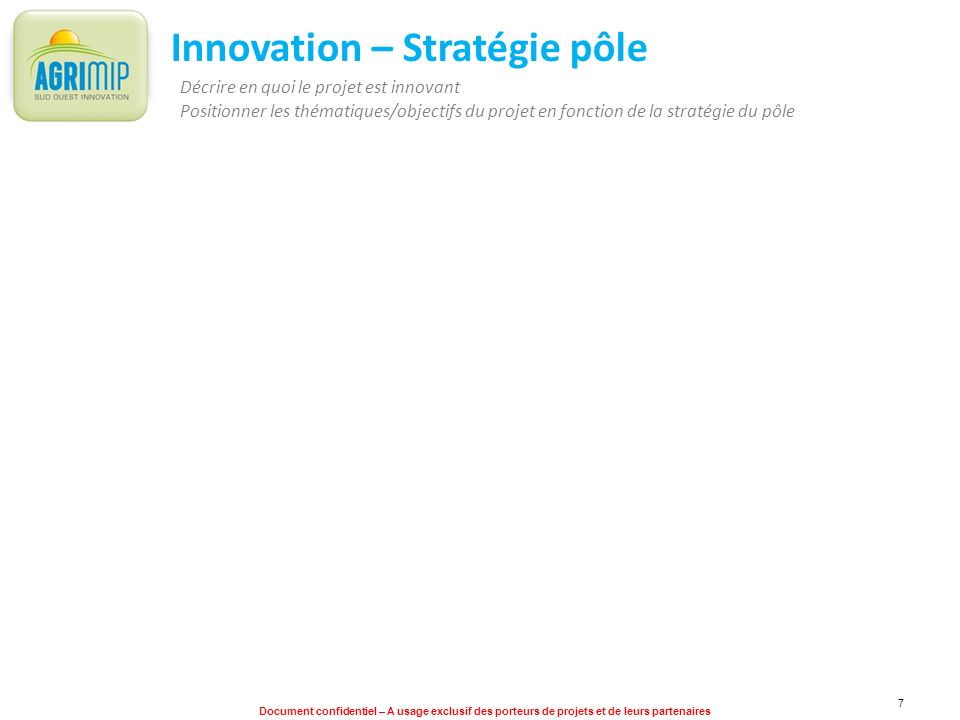 Innovation – Stratégie pôle
