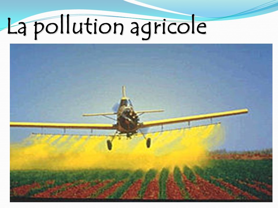 La pollution agricole