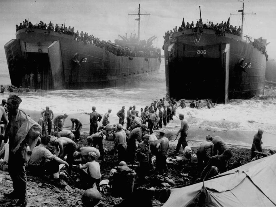 Les forces françaises libres participent au débarquement des alliés le 6 juin 1944 en Normandie.