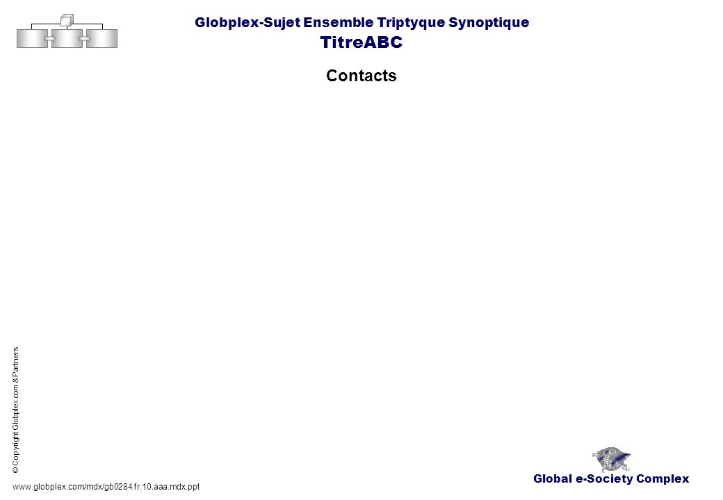TitreABC Contacts Globplex-Sujet Ensemble Triptyque Synoptique