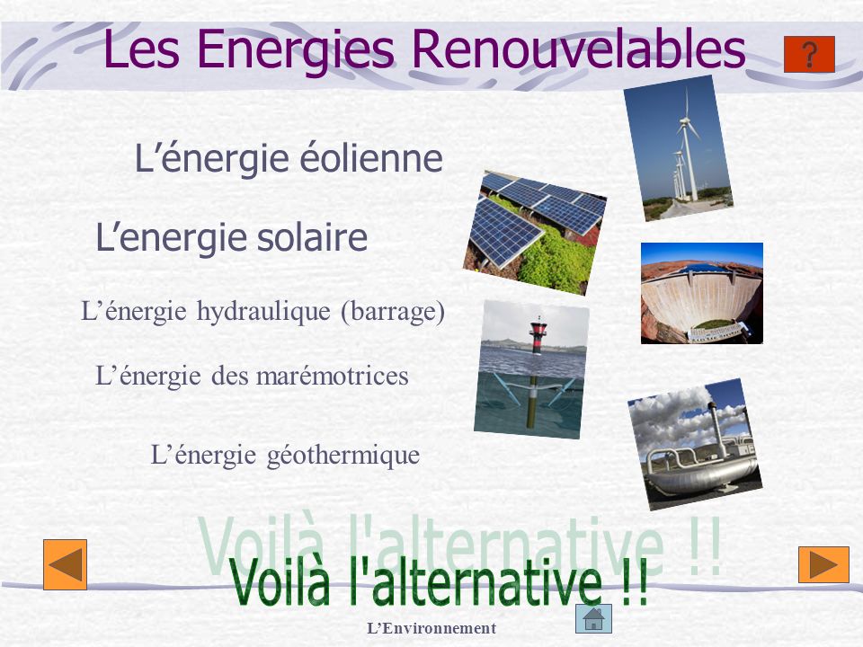 Les Energies Renouvelables