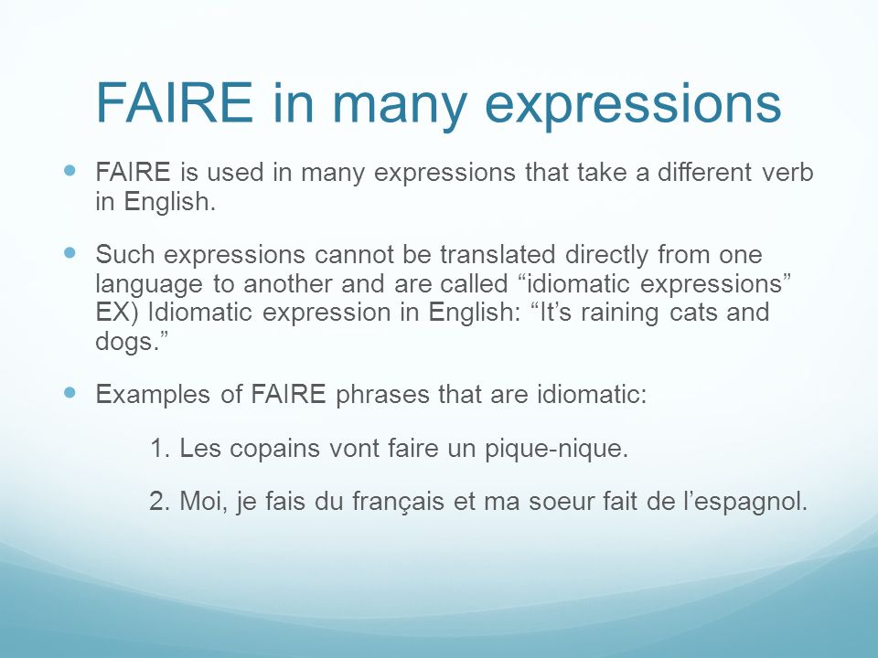 FAIRE in many expressions
