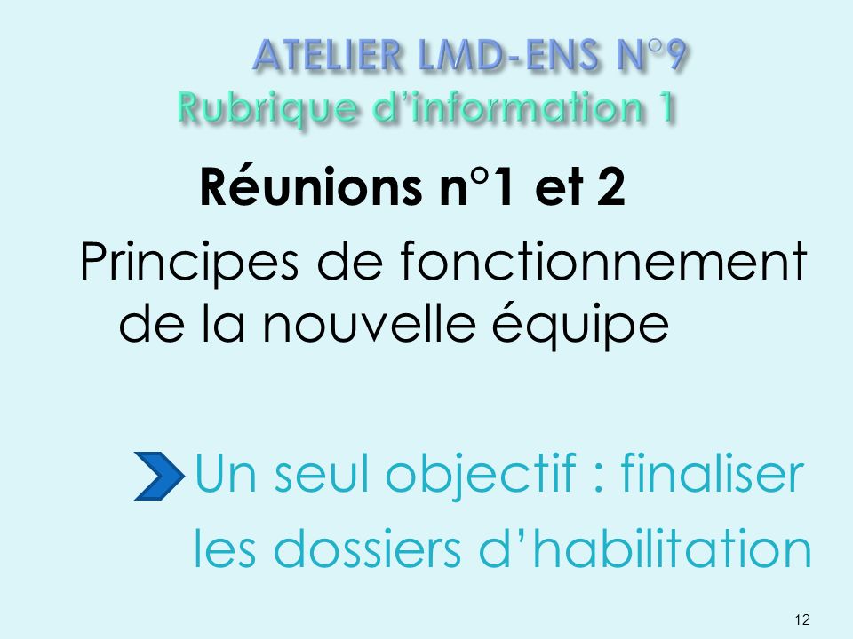 ATELIER LMD-ENS N°9 Rubrique d’information 1