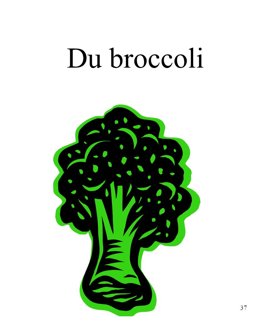 CHAPITRE 8 LES ALIMENTS 3/25/2017 Du broccoli Madame Craven