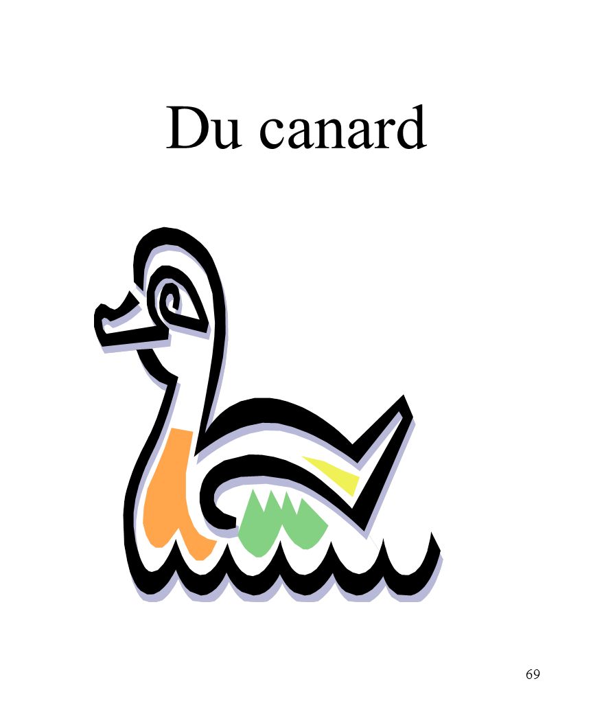 CHAPITRE 8 LES ALIMENTS 3/25/2017 Du canard Madame Craven
