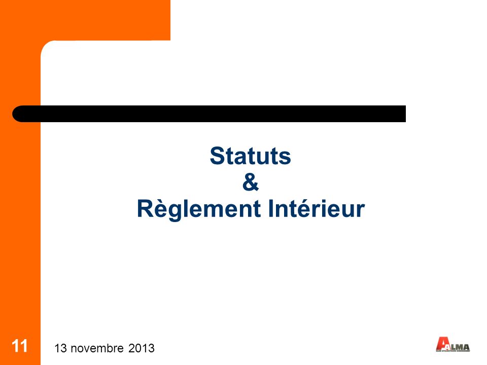 Statuts & Règlement Intérieur