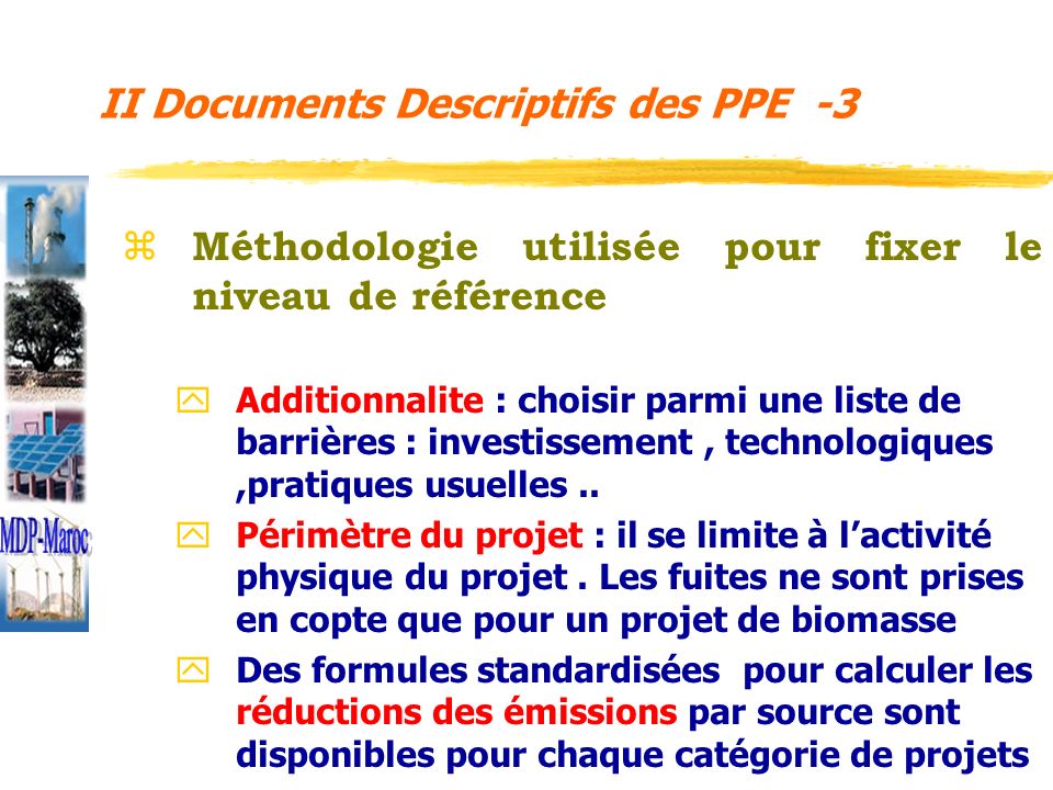 II Documents Descriptifs des PPE -3