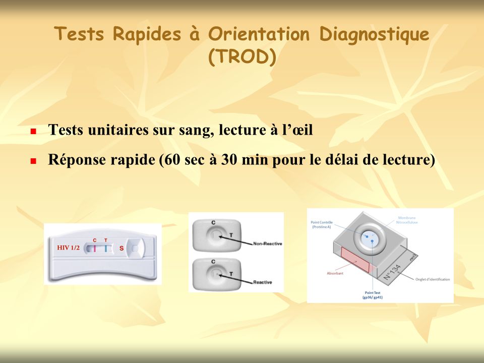 Tests Rapides à Orientation Diagnostique (TROD)