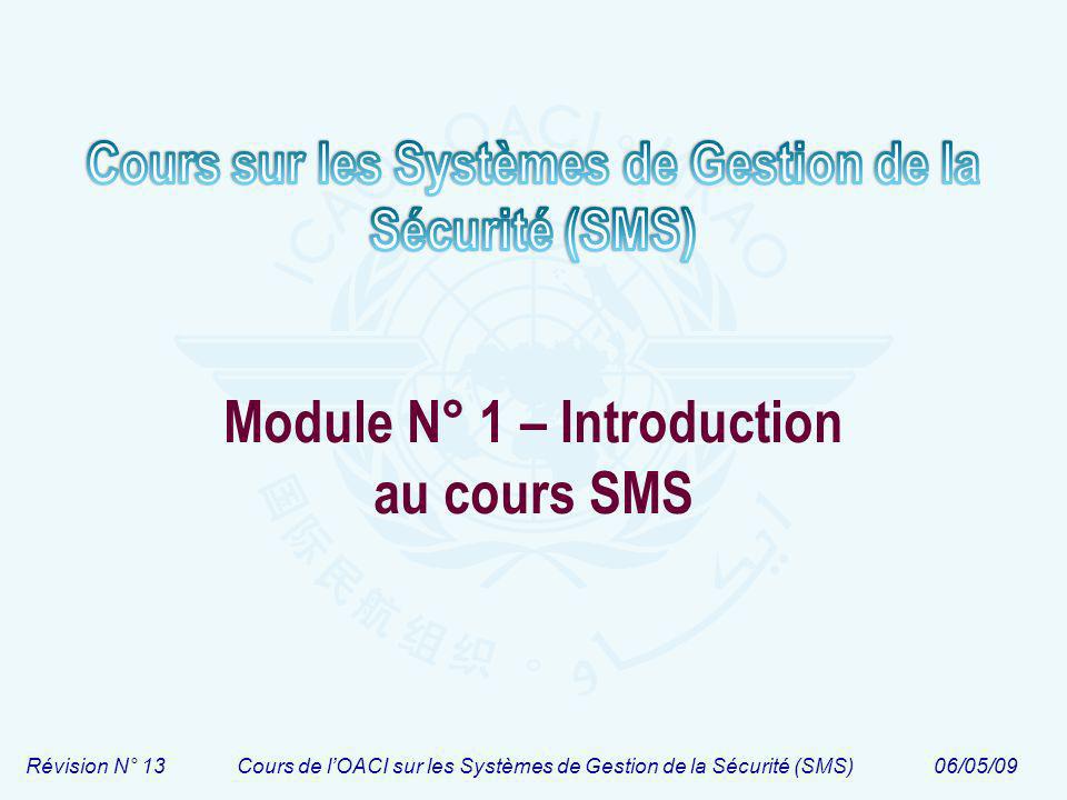 Module N° 1 – Introduction au cours SMS