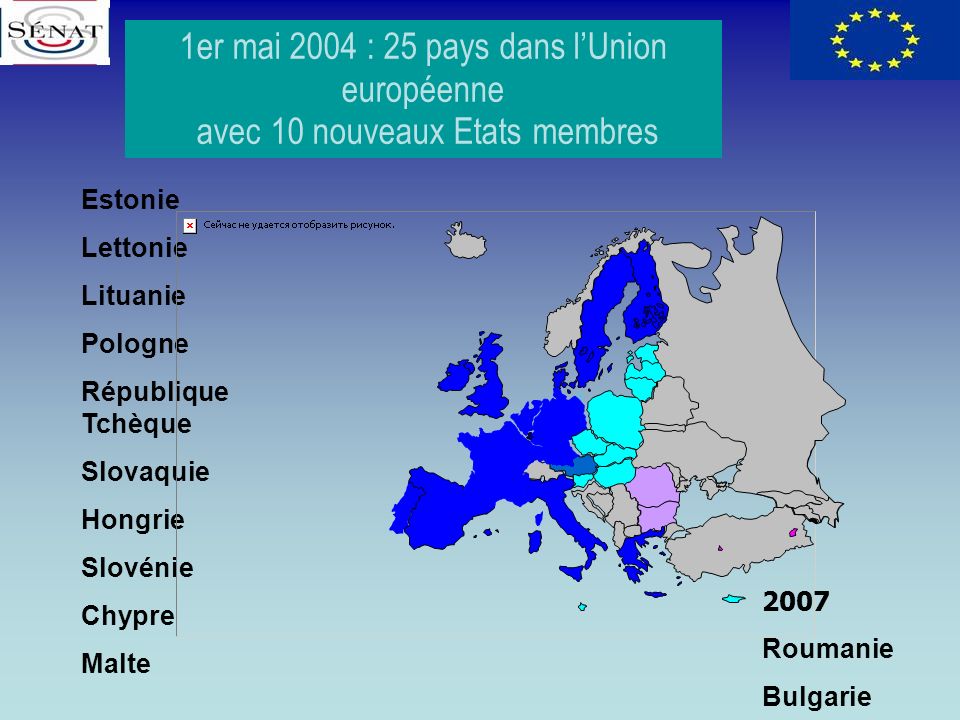 1er mai 2004 : 25 pays dans l’Union européenne