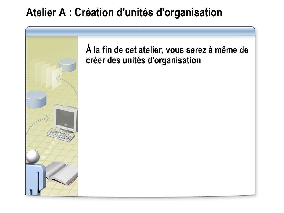 Atelier A : Création d unités d organisation