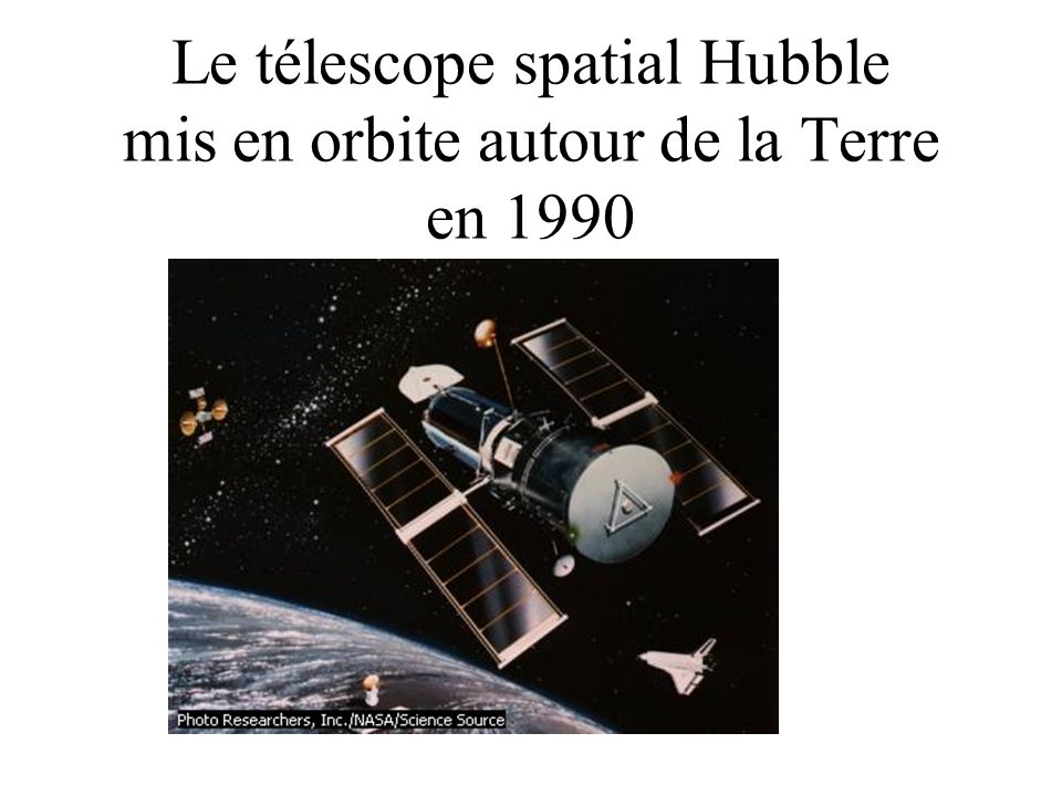 Le télescope spatial Hubble mis en orbite autour de la Terre en 1990