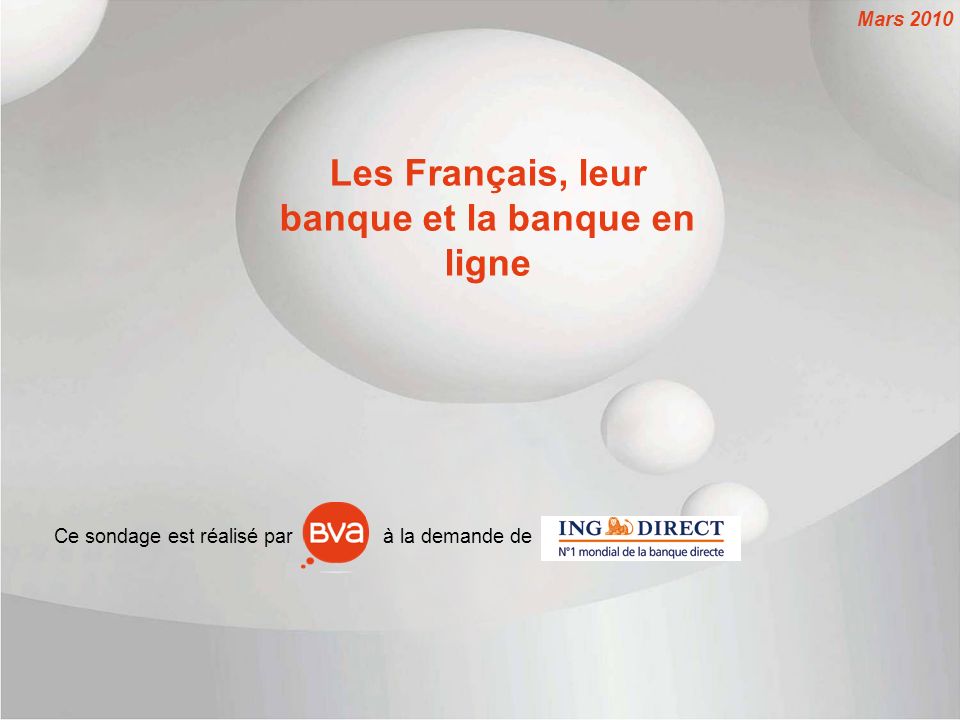 Les Français, leur banque et la banque en ligne