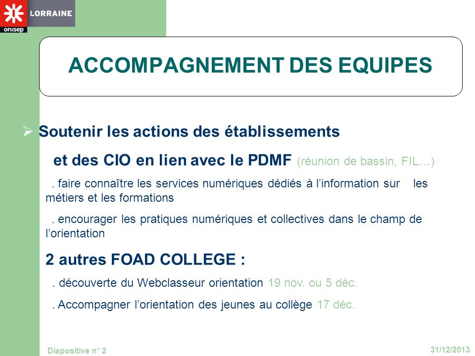 ACCOMPAGNEMENT DES EQUIPES
