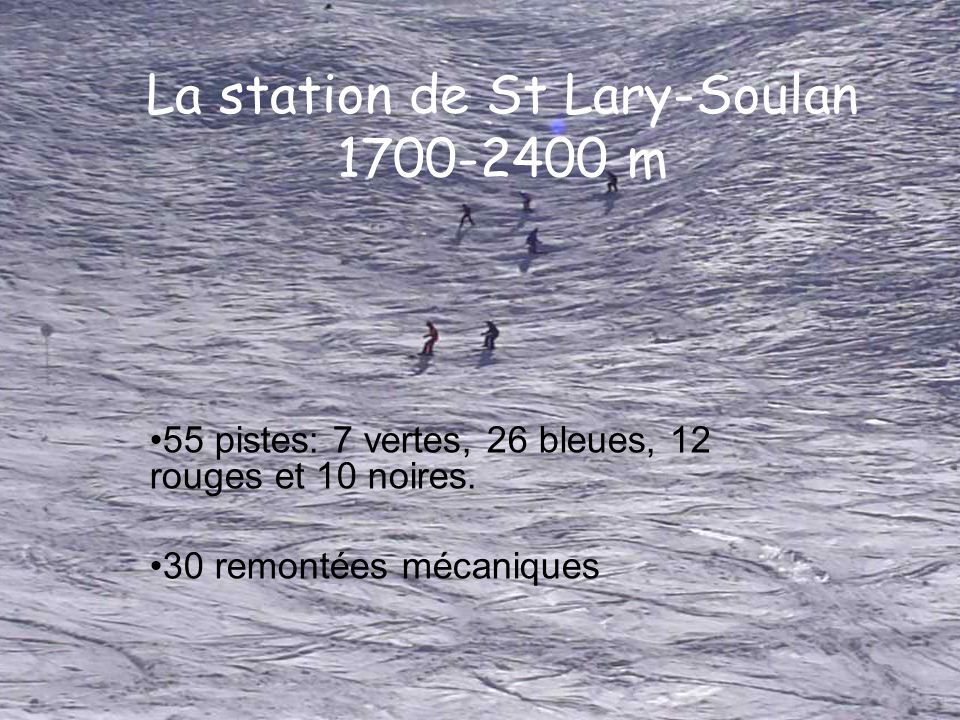 La station de St Lary-Soulan m