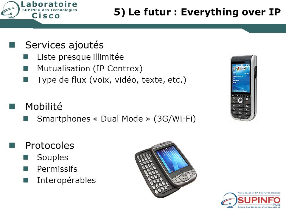 Le futur : Everything over IP