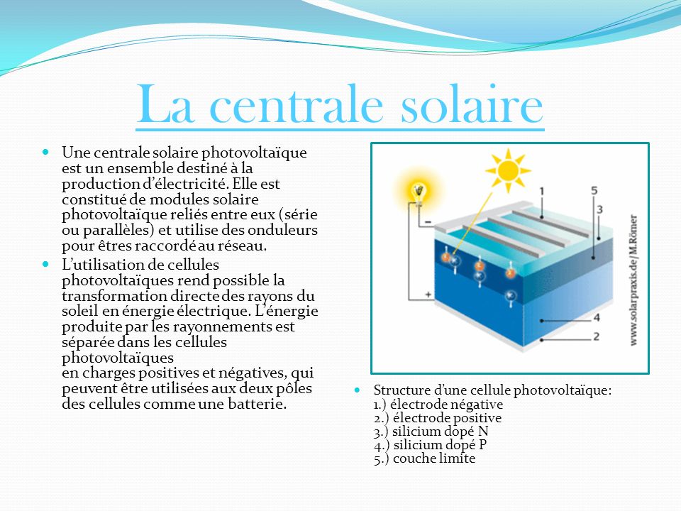 La centrale solaire